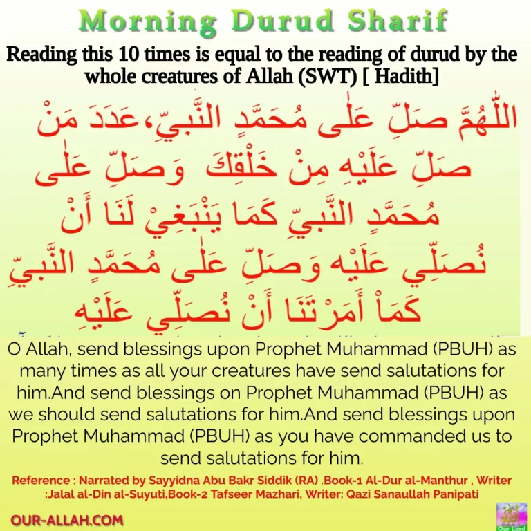 Morning Durud Sharif of the greatest reward