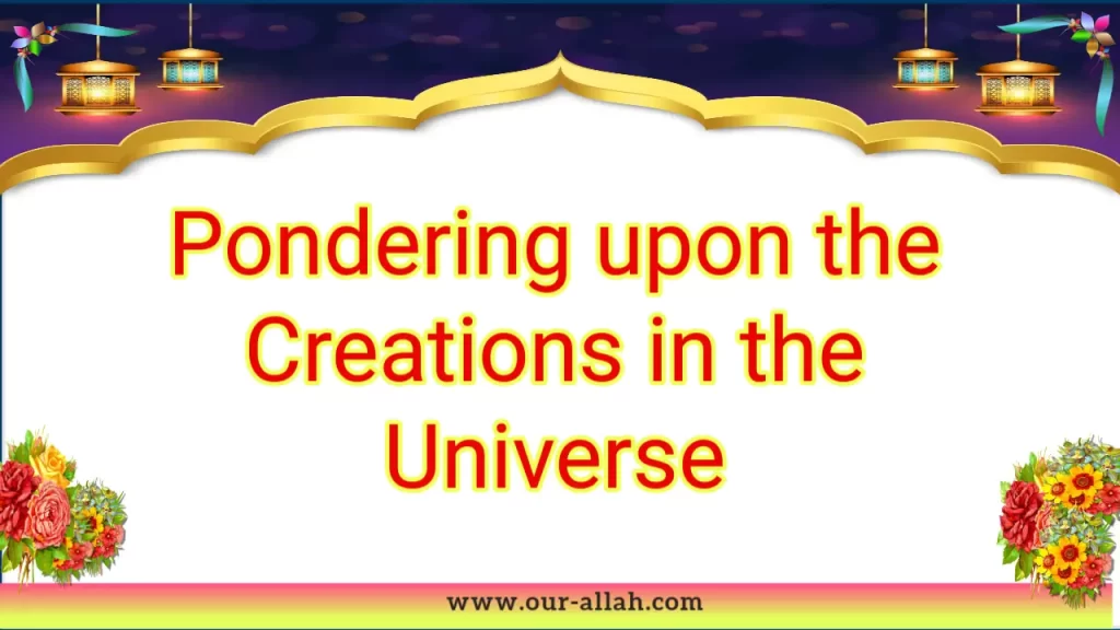 pondering upon the creations of Allah swt